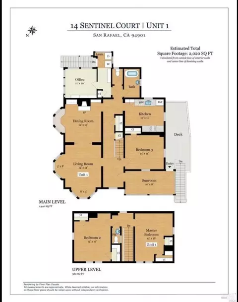 Floorplan - 14 Sentinel Ct, San Rafael, CA 94901 photo 1 of 3