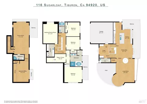 Floorplan - 116 Sugarloaf Dr, Tiburon, CA 94920 photo 1 of 1