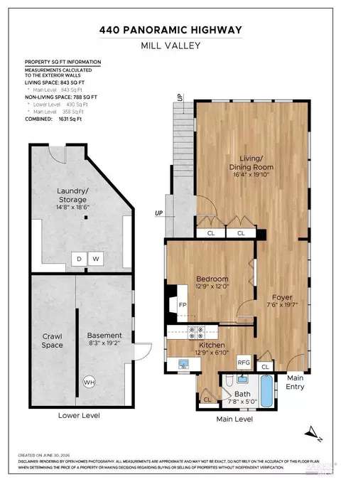 Floorplan - 440 Panoramic Hwy, Mill Valley, CA 94941 photo 1 of 2