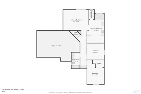 Floorplan - 149 Cottontail Way, Windsor, CA 95492 photo 2 of 2