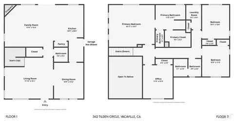 Floorplan - 342 Tilden Cir, Vacaville, CA 95688 photo 1 of 1