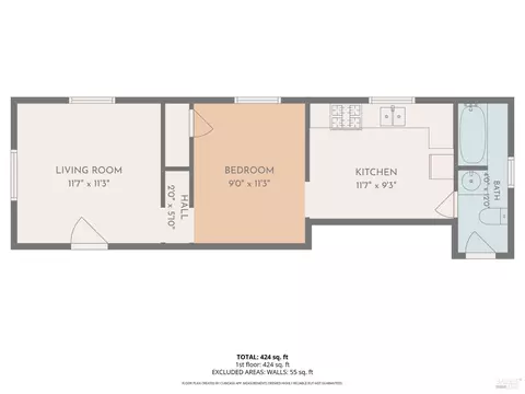 Floorplan - 1614 Russell St, Berkeley, CA 94703 photo 5 of 6