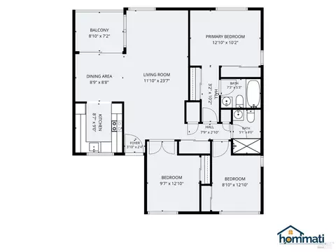 Floorplan - 355 Parkview Ter Ter #A-8, Vallejo, CA 94589 photo 1 of 1