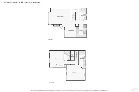 Floorplan - 326 Commodore Dr, Richmond, CA 94804 photo 1 of 1
