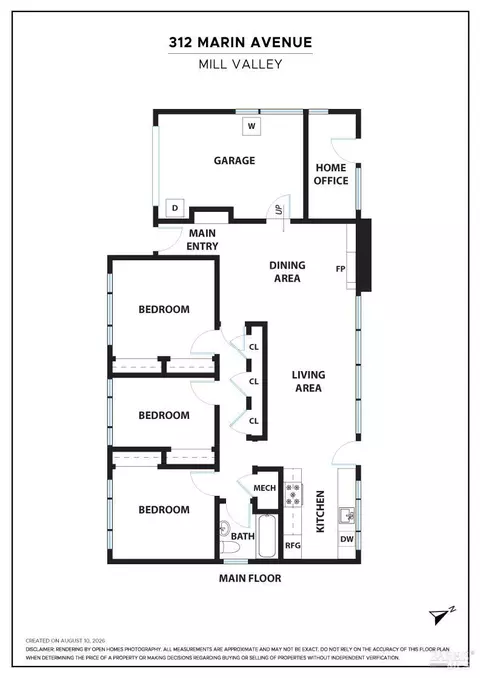 Floorplan - 312 Marin Ave, Mill Valley, CA 94941 photo 1 of 1