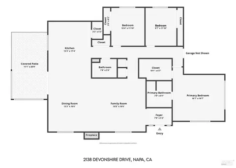 Floorplan - 2138 Devonshire Dr, Napa, CA 94559 photo 1 of 1