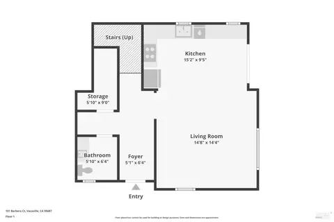 Floorplan - 101 Barbera Ct, Vacaville, CA 95687 photo 2 of 3