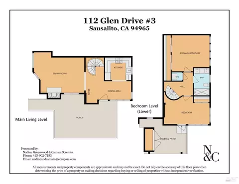 Floorplan - 112 Glen Dr, Sausalito, CA 94965 photo 3 of 4
