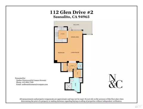 Floorplan - 112 Glen Dr, Sausalito, CA 94965 photo 2 of 4