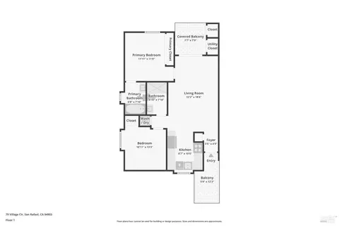 Floorplan - 79 Village Cir, San Rafael, CA 94903 photo 1 of 1