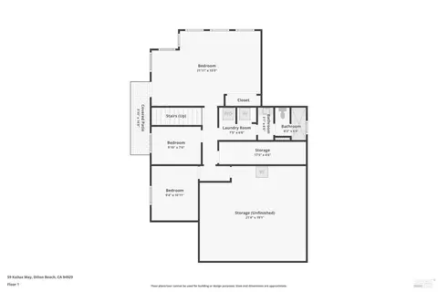 Floorplan - 59 Kailua Way, Dillon Beach, CA 94929 photo 2 of 3