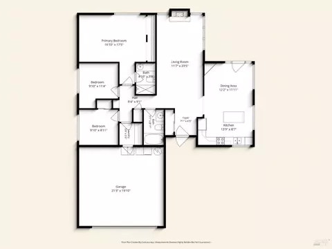 Floorplan - 107 Normandy Dr, Vacaville, CA 95687 photo 1 of 1