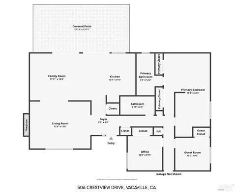 Floorplan - 506 Crestview Dr, Vacaville, CA 95688 photo 1 of 1