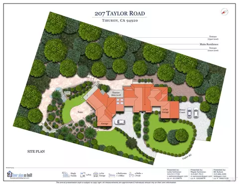 Floorplan - 207 Taylor Rd, Tiburon, CA 94920 photo 1 of 2