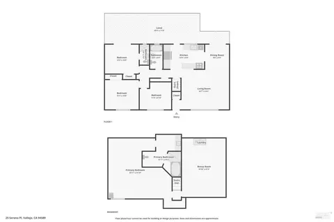 Floorplan - 25 Sereno Pl, Vallejo, CA 94589 photo 1 of 1