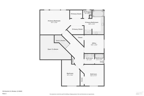 Floorplan - 316 Dominic Ct, Windsor, CA 95492 photo 2 of 2