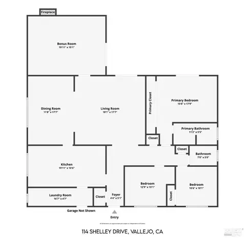Floorplan - 114 Shelley Dr, Vallejo, CA 94591 photo 1 of 1