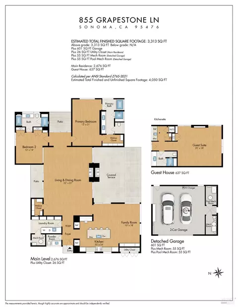 Floorplan - 855 Grapestone Ln, Sonoma, CA 95476 photo 1 of 1