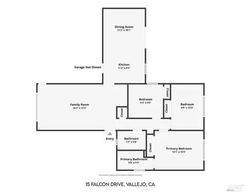 Floorplan - 15 Falcon Dr, Vallejo, CA 94589 photo 1 of 1