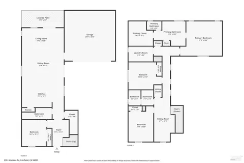 Floorplan - 2351 Hanson Dr, Fairfield, CA 94533 photo 3 of 3