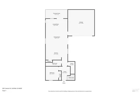 Floorplan - 2351 Hanson Dr, Fairfield, CA 94533 photo 1 of 3