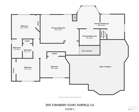 Floorplan - 2913 Turnberry Ct, Fairfield, CA 94534 photo 2 of 2