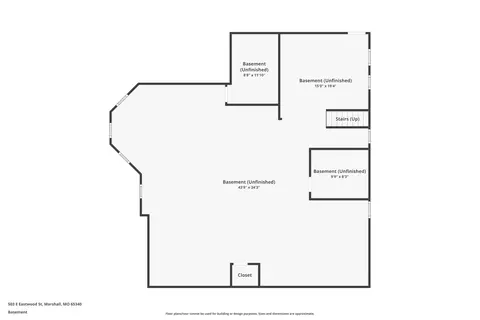 Floorplan - 503 Eastwood St, Marshall, MO 65340 photo 1 of 6
