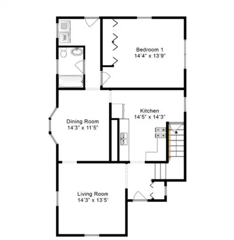 Floorplan - 625 Gilman St, Moberly, MO 65270 photo 1 of 4