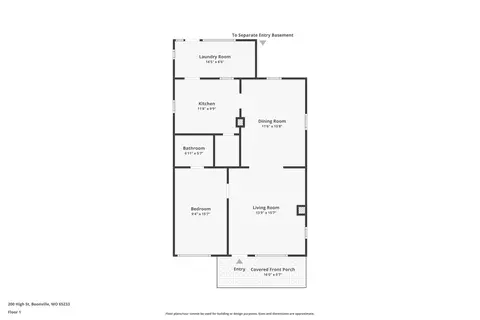 Floorplan - 200 High St, Boonville, MO 65233 photo 1 of 2