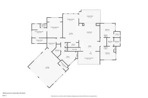 Floorplan - 18550 Cantrell Dr, Boonville, MO 65233 photo 1 of 4