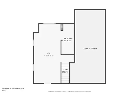 Floorplan - 2341 Mueller Ln, Pilot Grove, MO 65276 photo 1 of 4