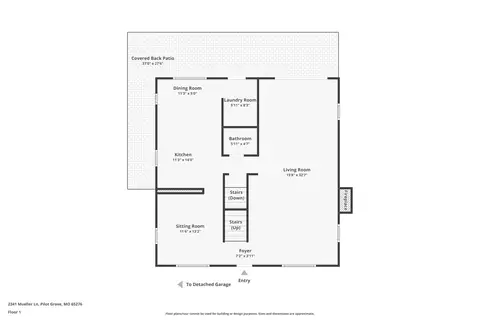 Floorplan - 2341 Mueller Ln, Pilot Grove, MO 65276 photo 3 of 4