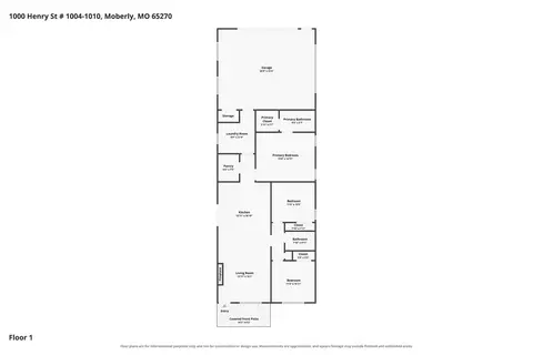 Floorplan - 1000 Henry St, Moberly, MO 65270 photo 1 of 1