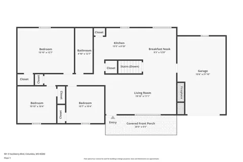 Floorplan - 501 E Hackberry Blvd, Columbia, MO 65202 photo 2 of 3