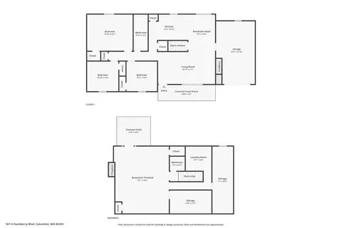Floorplan - 501 E Hackberry Blvd, Columbia, MO 65202 photo 1 of 3