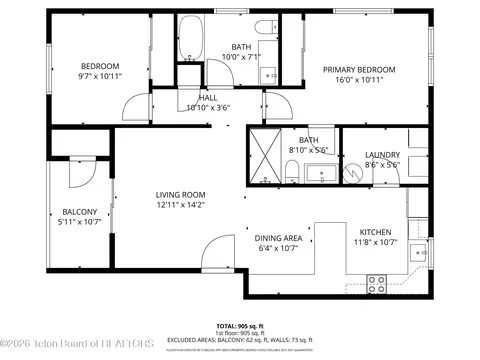 Floorplan - 47 Cedron Rd UNIT 15, Victor, ID 83455 photo 1 of 1