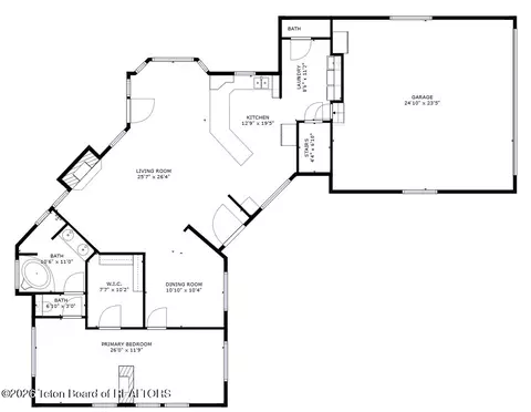 Floorplan - 1300 Hillside Loop, Thayne, WY 83127 photo 1 of 2