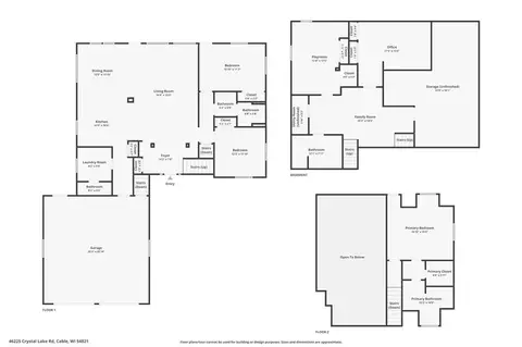 Floorplan - 46225 Crystal Lake Rd, Cable, WI 54821 photo 1 of 1