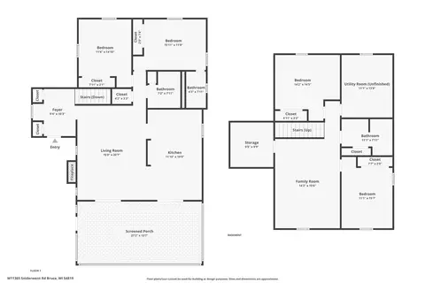 Floorplan - 11365 W Ramer Rd, Bruce, WI 54819 photo 1 of 1