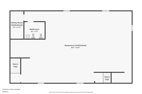 Floorplan - 418 5th St, Centuria, WI 54824 photo 1 of 2
