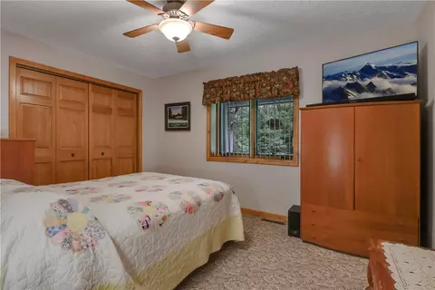 Bedroom - 12210 N Ewig Ln, Hayward, WI 54843 photo 4 of 5