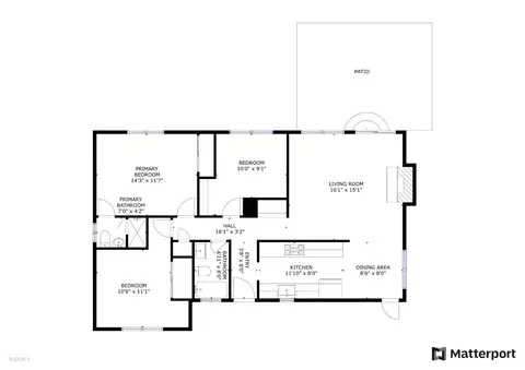 Floorplan - 1327 W Walnut St, Lodi, CA 95242 photo 1 of 1