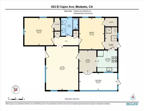 Floorplan - 522 El Cajon Ave, Modesto, CA 95350 photo 1 of 1