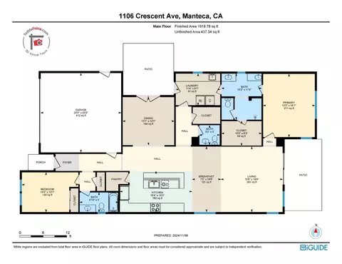 Floorplan - 1106 Crescent Ave, Manteca, CA 95336 photo 1 of 1