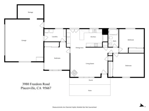 Floorplan - 3980 Freedom Rd, Placerville, CA 95667 photo 1 of 1