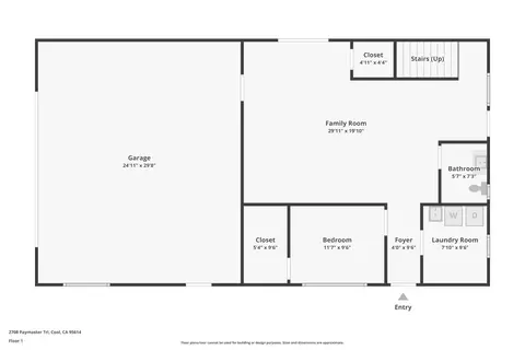 Floorplan - 2708 Paymaster Trl, Cool, CA 95614 photo 2 of 2