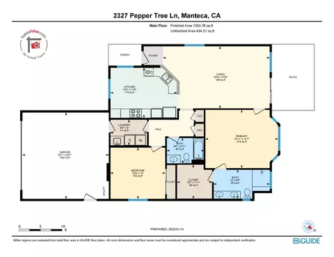 Floorplan - 2327 Pepper Tree Ln, Manteca, CA 95336 photo 1 of 1