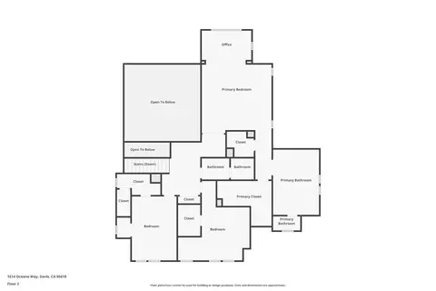 Floorplan - 1514 Oceano Way, Davis, CA 95618 photo 2 of 2