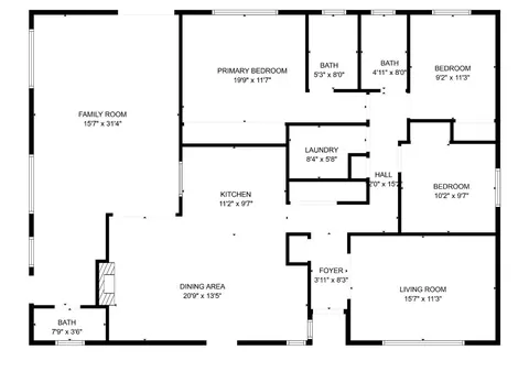 Floorplan - 3237 Irvindale Way, Antelope, CA 95843 photo 1 of 1