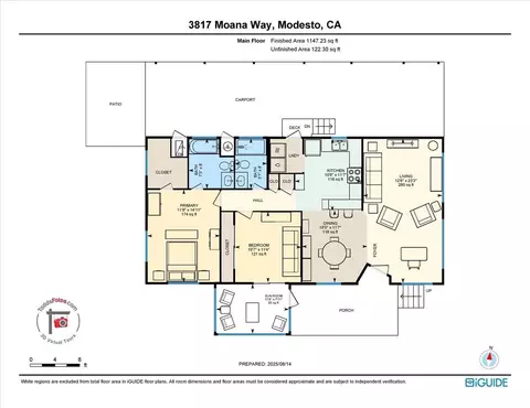 Floorplan - 3817 Moana Way, Modesto, CA 95355 photo 1 of 1